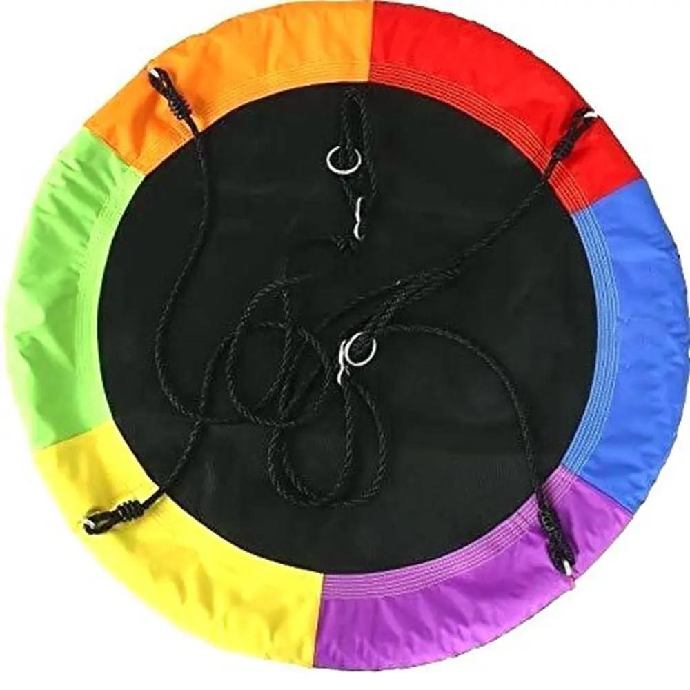 100cm Kids Flying Saucer Tree Swing Outdoor Round Swing Hammock Chair Yard Play Deals499