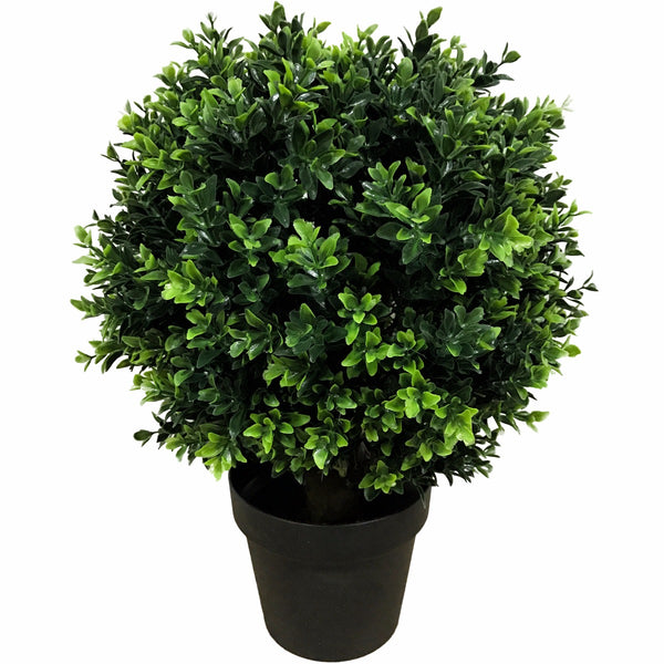 UV Resistant Artificial Topiary Shrub (Hedyotis) 50cm Mixed Green Deals499