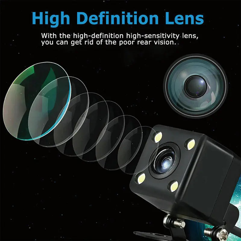 1080P Rear View Reversing Mirror 4.3'' Front And Rear DVR Car Dash Camera Dual Lens Deals499