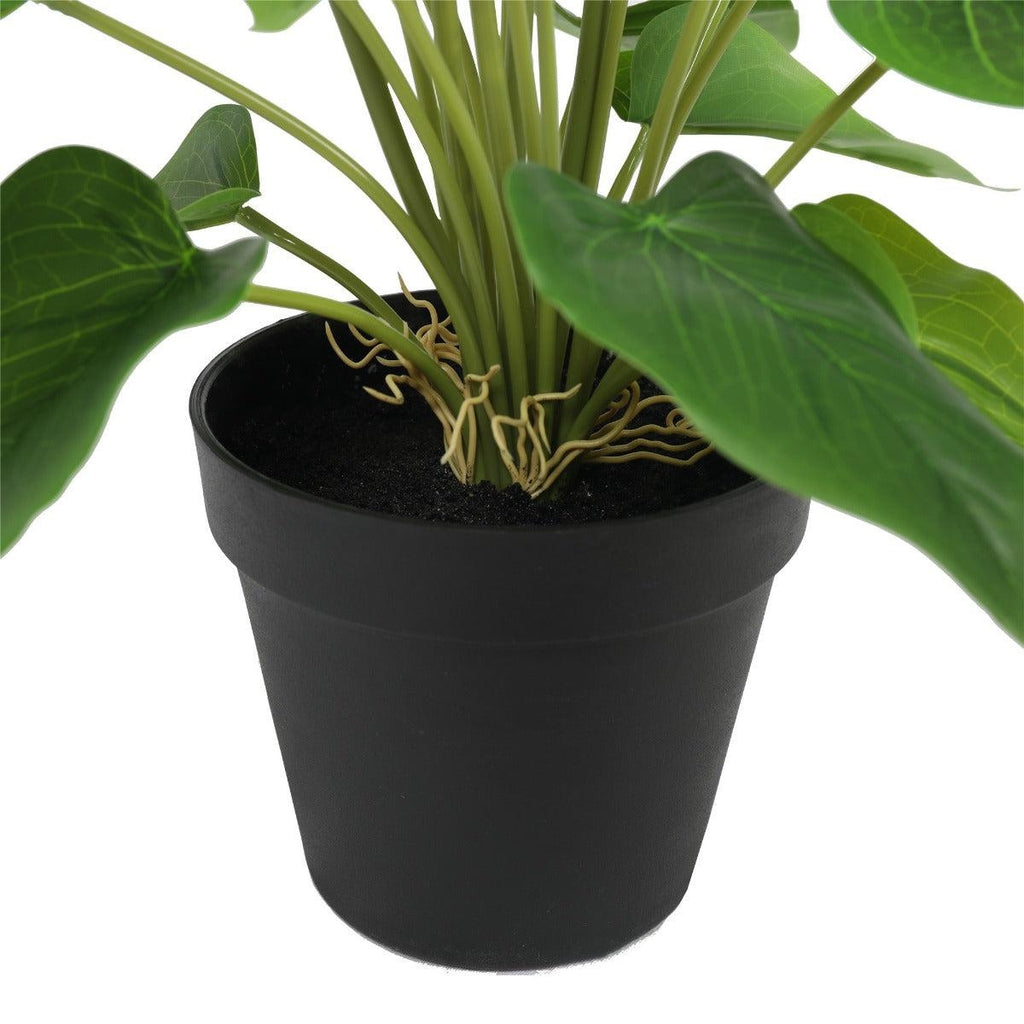 Artificial Flowering White & Orange Peace Lily / Calla Lily Plant 50cm Deals499
