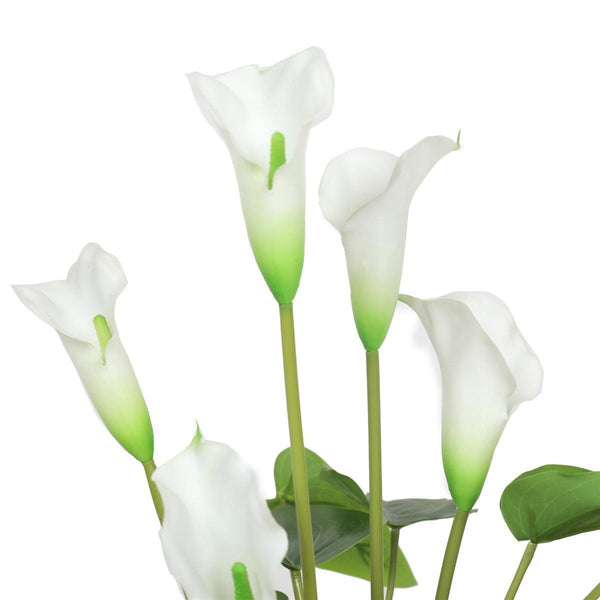 Artificial Flowering White Peace Lily / Calla Lily Plant 50cm Deals499