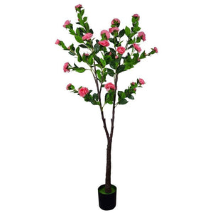 Flowering Natural Pink Artificial Camellia Tree 180cm Deals499