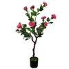 Flowering Natural Pink Artificial Camellia Tree 100cm Deals499