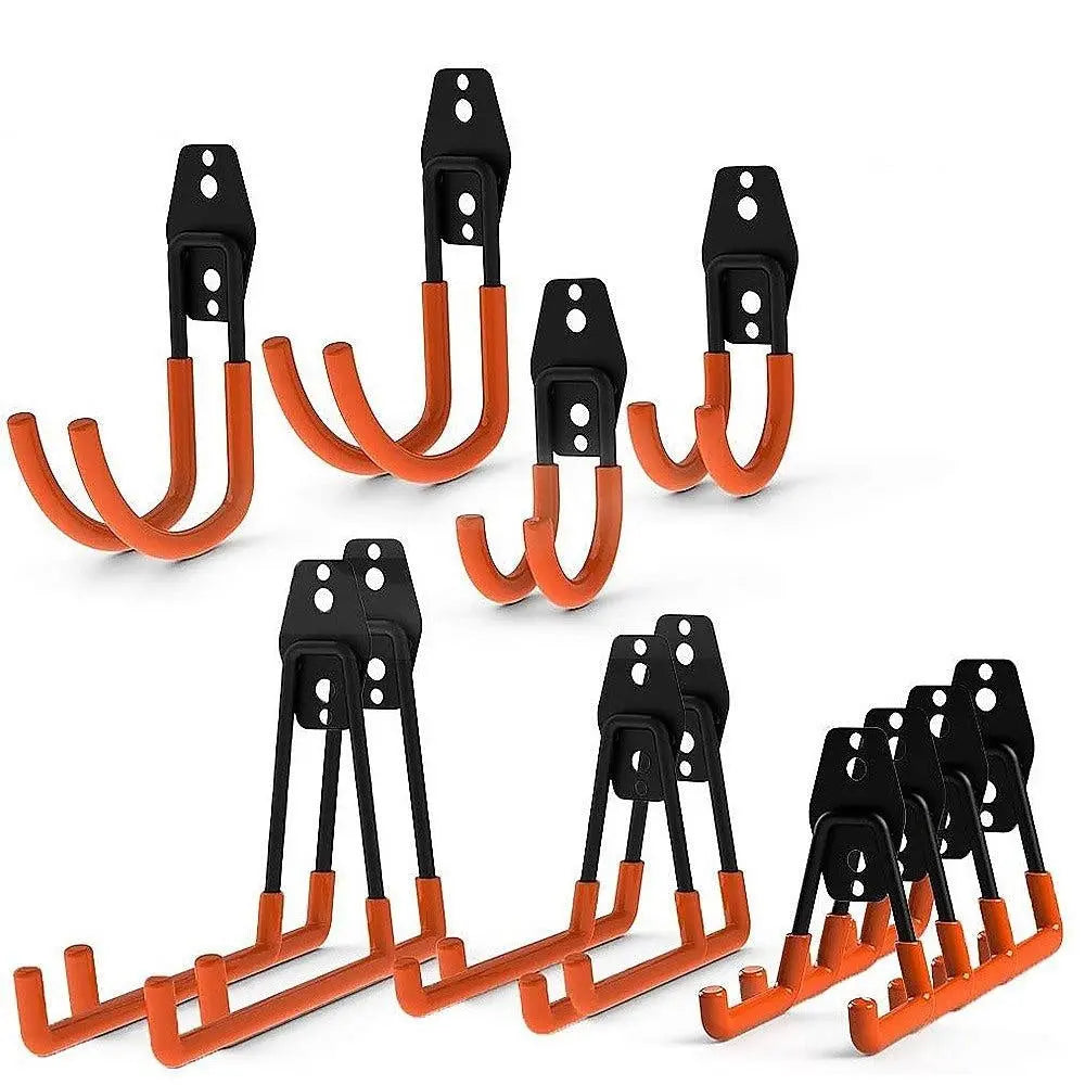 12-Pack Wall Mount Garage Hooks Tool Storage Workshop Organiser Heavy Duty Steel Deals499