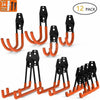 12-Pack Wall Mount Garage Hooks Tool Storage Workshop Organiser Heavy Duty Steel Deals499
