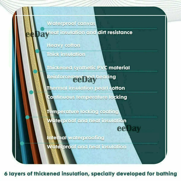 120CM Large Bath Sauna Adult Folding Bathtub Barrel SPA Household Tub Family from Deals499 at Deals499