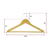 120pc Wooden Clothes Hangers Coat Pant Suit Coathangers Rack Wardrobe Wood from Deals499 at Deals499