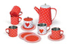 13PCS HEART TIN TEA SET IN MUG Deals499