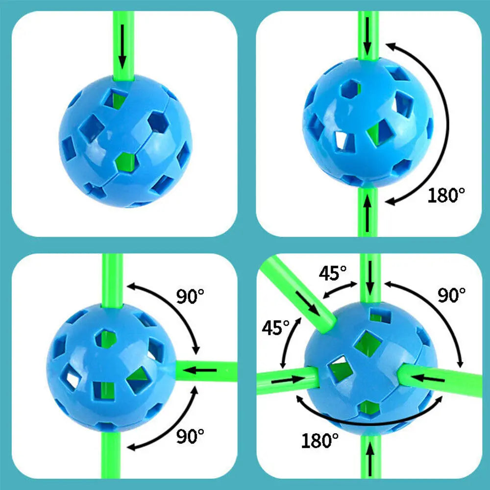 156Pcs Kids Construction Fortress Building Kit DIY Build Your Own Den Toy Gifts Deals499