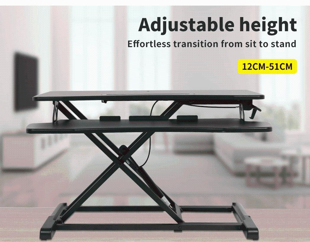 Standing Desk Riser Height Adjustable Sit Stand Office Shelf Standup Computer Deals499