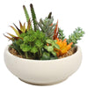 Potted Artificial Succulent Bowl with Natural Stone Pot 21cm Deals499