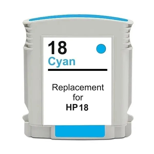 18 #18 Cyan High Capacity Remanufactured Inkjet Cartridge HP