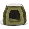 Pet Bed Cat Beds Bedding Castle Igloo Round Nest Comfy Kennel Cave Green M Deals499