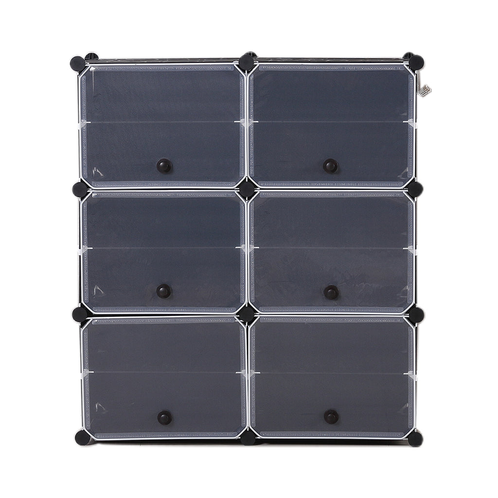 Cube Cabinet DIY Shoe Storage Cabinet Organiser Rack Shelf Stackable 6 Tier Deals499
