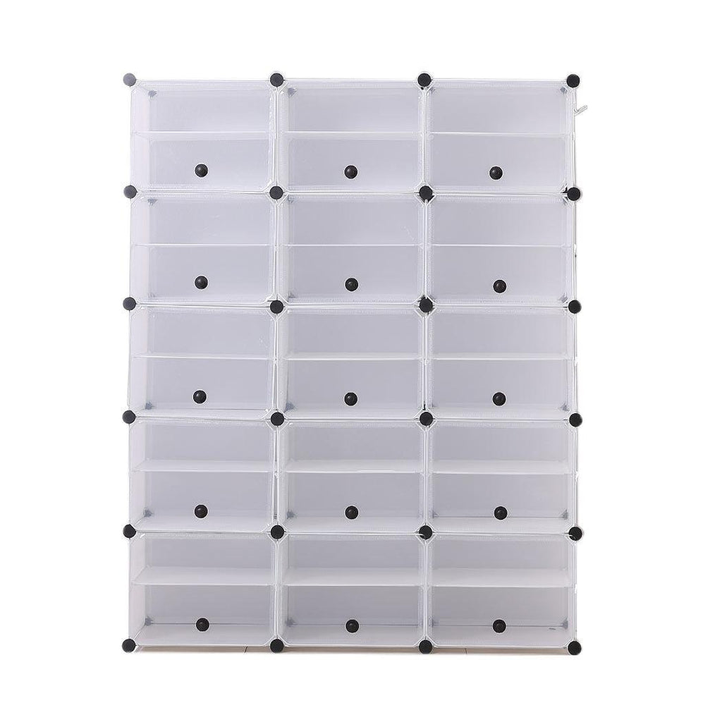 Cube Cabinet Shoe Storage Cabinet Organiser Shelf Stackable DIY 10 Tier 3 Column Deals499