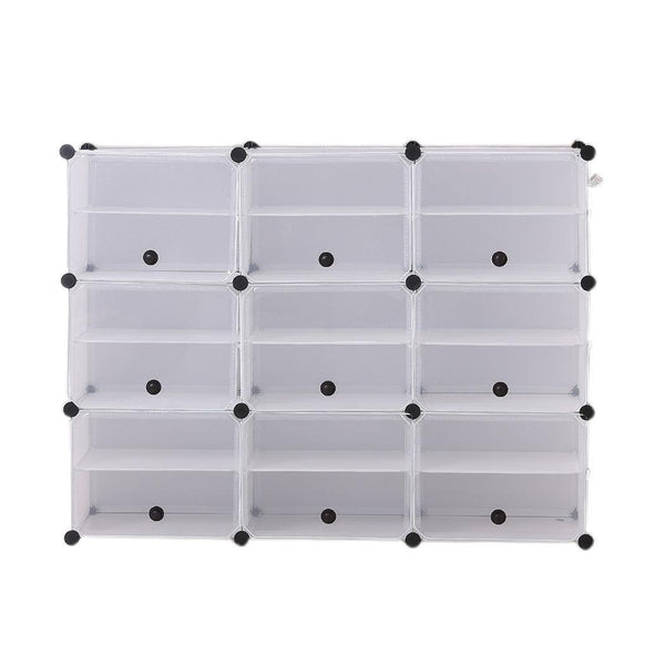 Cube Cabinet Shoe Storage Cabinet Organiser Shelf Stackable DIY 6 Tier 3 Column Deals499