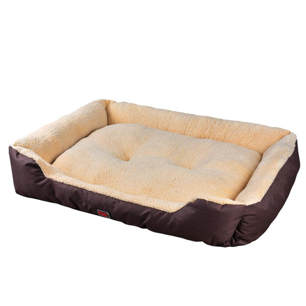 PaWz Pet Bed Mattress Dog Cat Pad Mat Cushion Soft Winter Warm Large Brown Deals499