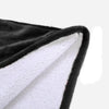 2 Pcs DreamZ Plush Fleece Sherpa Hoodie Sweatshirt Huggle Blanket Pajamas Grey DreamZ