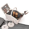 2 Person Picnic Basket Baskets Set Outdoor Blanket Deluxe Wicker Gift Storage Deals499