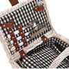 2 Person Picnic Basket Baskets Set Outdoor Blanket Deluxe Wicker Gift Storage Deals499