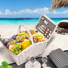 2 Person Picnic Basket Baskets Set Outdoor Blanket Deluxe Wicker Gift Storage Deals499