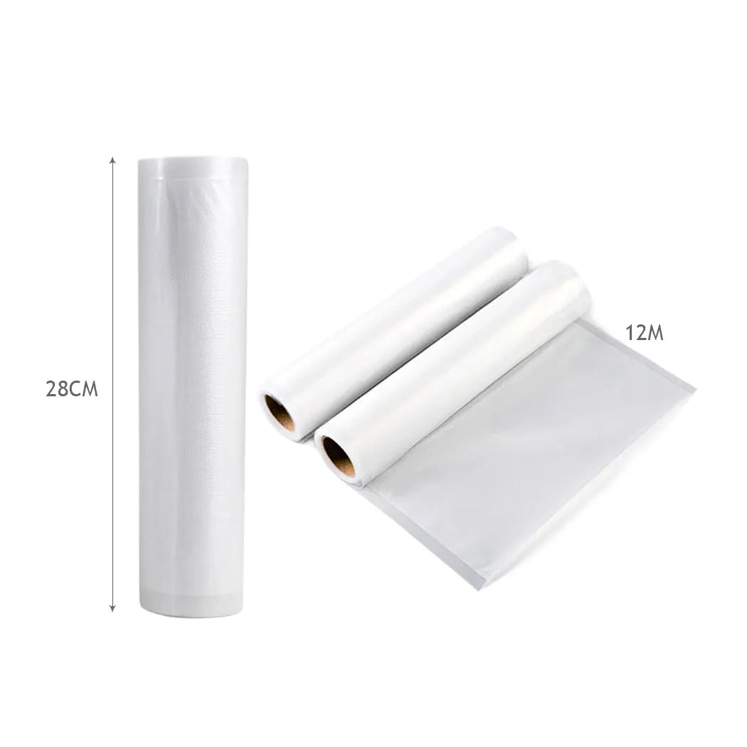2 Rolls Vacuum Food Sealer Seal Bags Rolls Saver Storage Commercial Grade 28cm Deals499