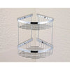 2-Tier Corner Bathroom Basket Shelf Rail Rack Deals499