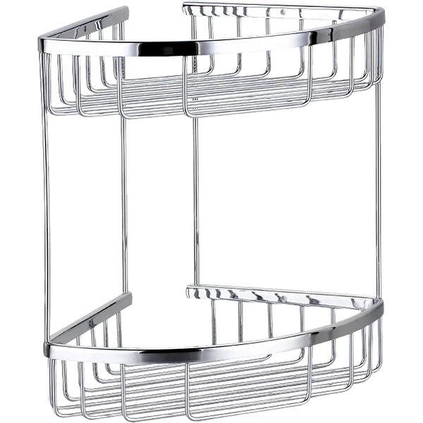 2-Tier Corner Bathroom Basket Shelf Rail Rack Deals499