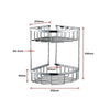 2-Tier Corner Bathroom Basket Shelf Rail Rack Deals499