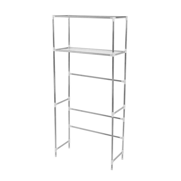 2 Tier Toilet Bathroom Laundry Washing Machine Storage Rack Shelf Unit Organizer Deals499