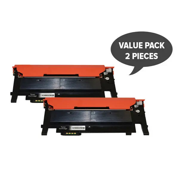 2 x CLT-K406 Premium Generic Black Toner SAMSUNG