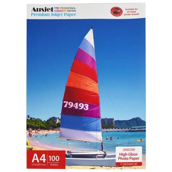 200gsm A4 High Gloss Photo Paper (100 Sheets) AUSTiC