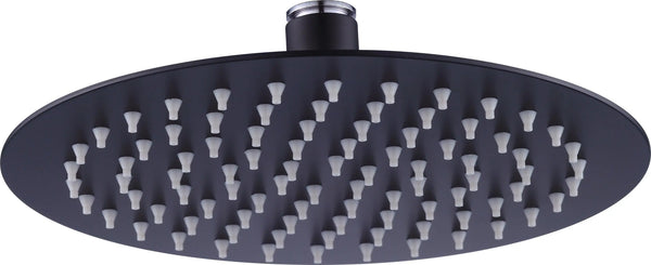 200mm Shower Head Round 304SS Electroplated Matte Black Finish Deals499