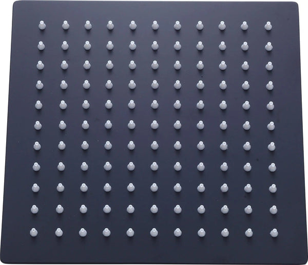 200mm Shower Head Square 304SS Electroplated Matte Black Finish Deals499