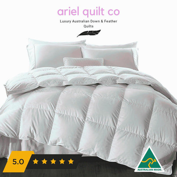 Ariel Miracle 95percent Goose Down 5percent Goose Feather Quilt Super King Deals499