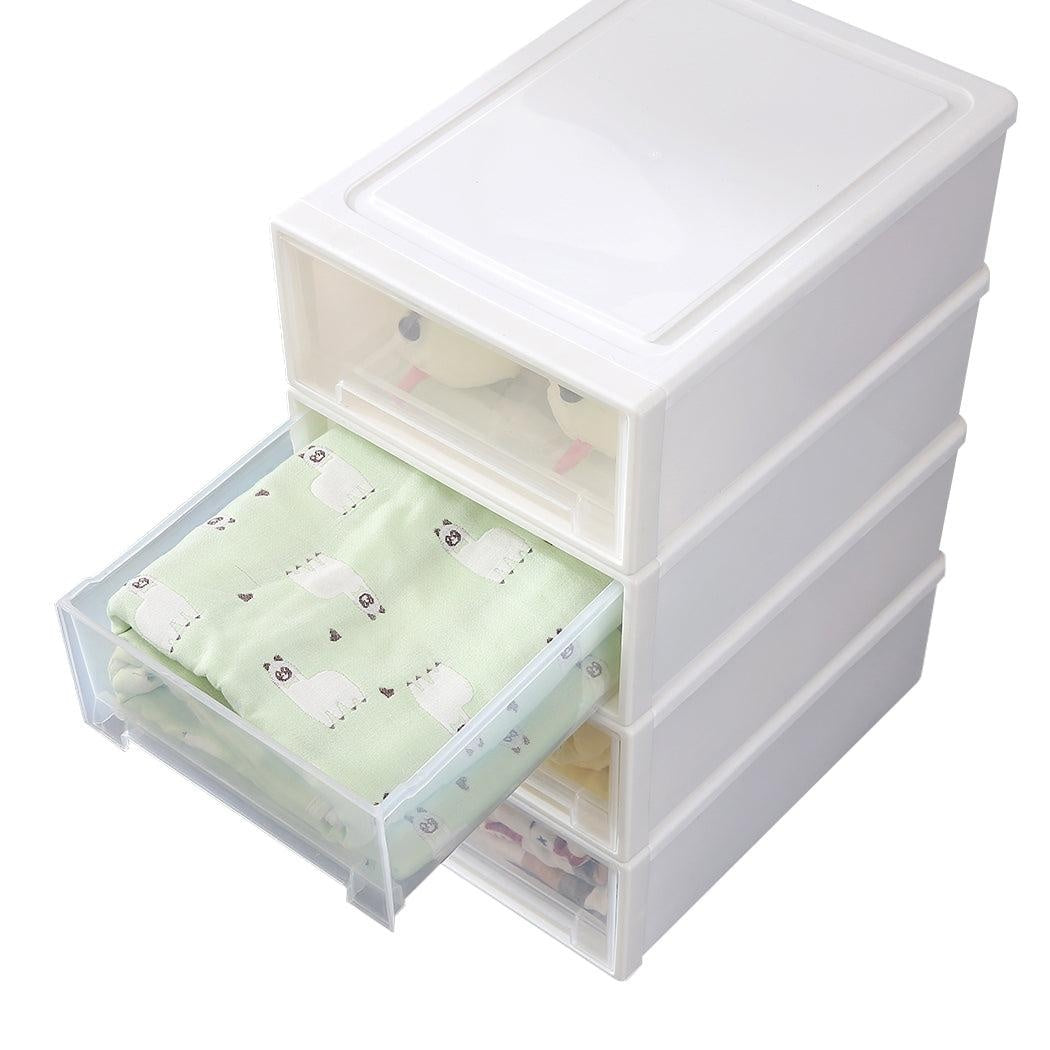 Storage Drawers Set Cabinet Tool Organiser Box  Drawer Plastic Stackable Deals499