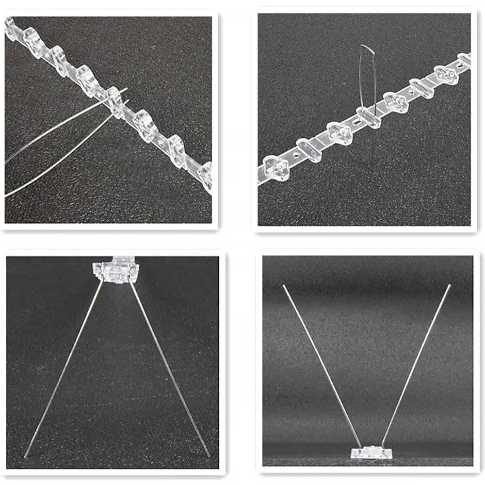 20x 50cm Bird Spike S304 wire Spikes Eaves Pigeon Gull Starling 10M Deals499