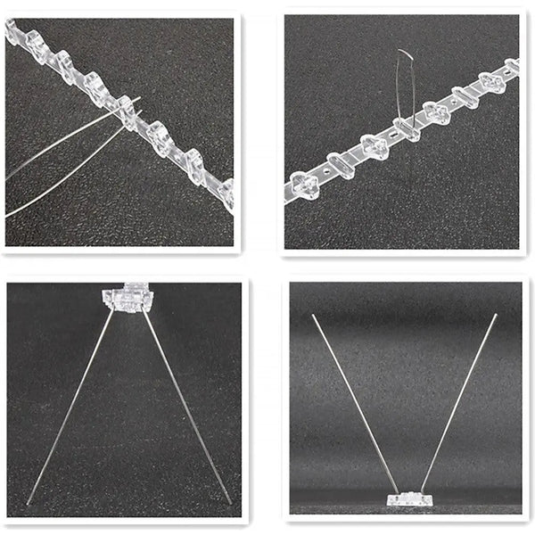 20x 50cm Bird Spike S304 wire Spikes Eaves Pigeon Gull Starling 10M Deals499