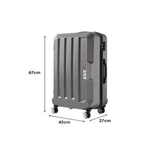 24" Check In Luggage Hard side Lightweight Travel Cabin Suitcase TSA Lock Grey Deals499