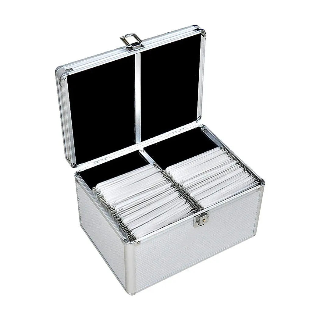 240 Discs Aluminium CD DVD Cases Bluray Lock Storage Box Organizer Free Inserts Deals499