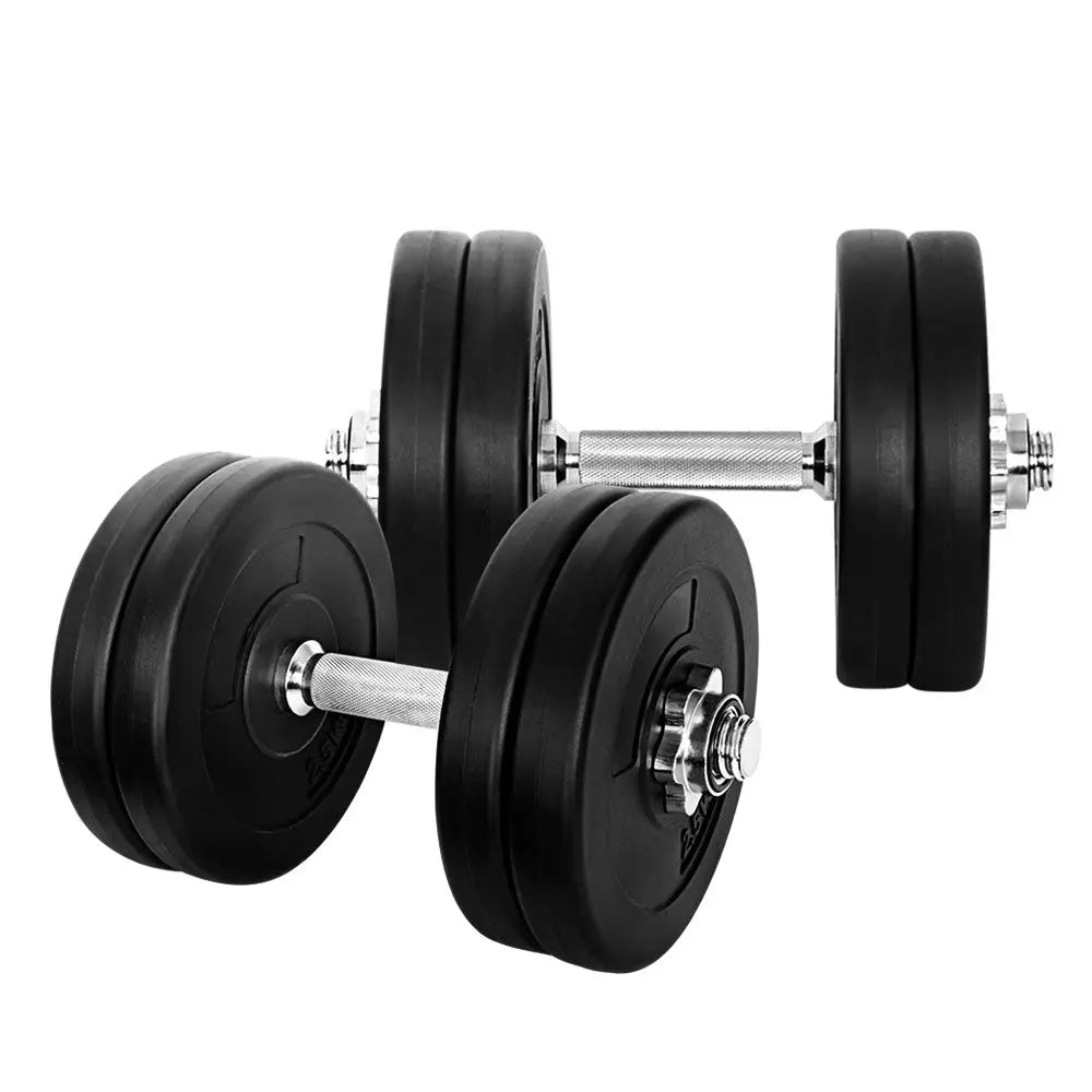 25kg Dumbbells Dumbbell Set Weight Plates Home Gym Fitness Exercise Deals499