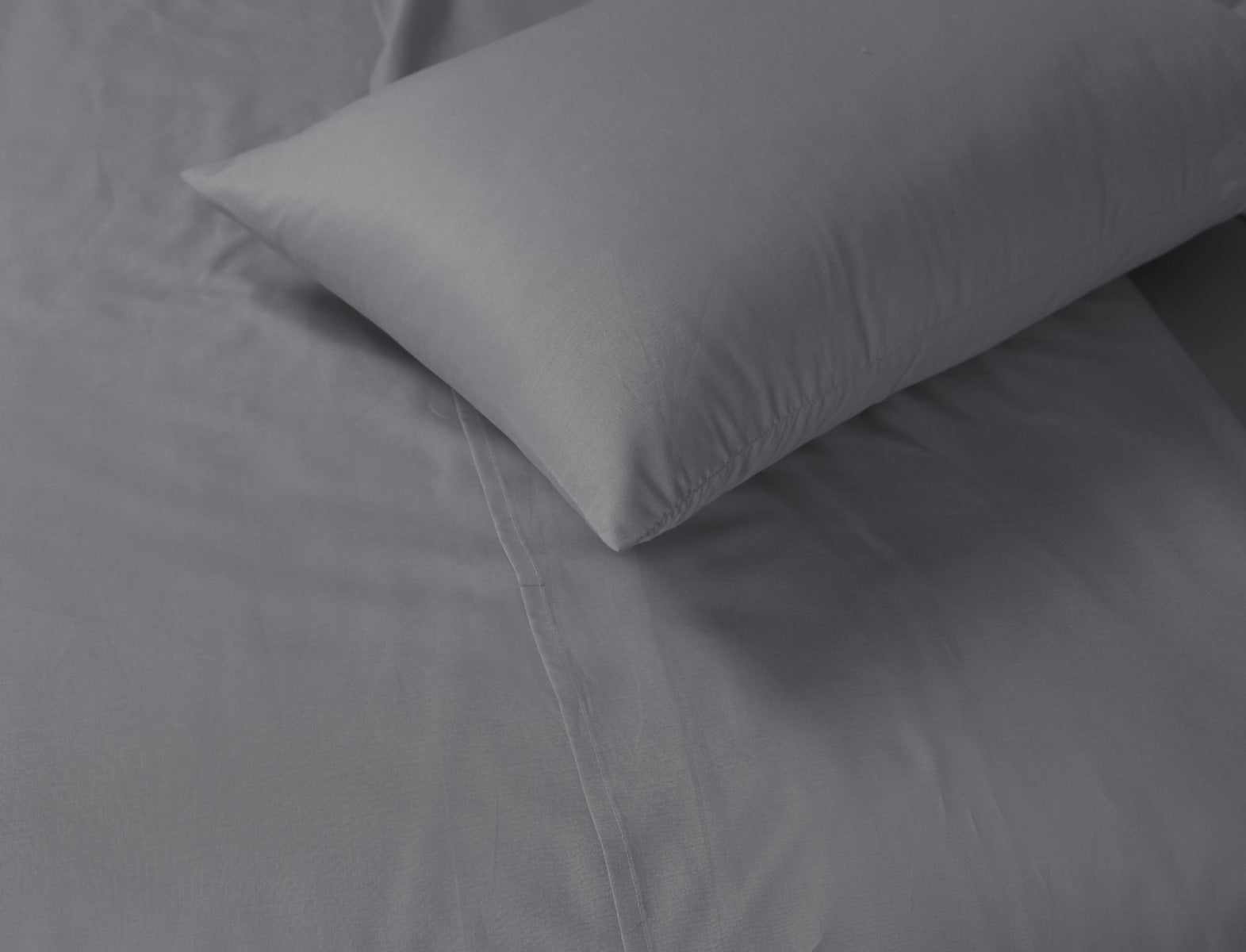 Elan Linen 1200TC Organic Cotton Single Grey Bed Sheet Set Deals499