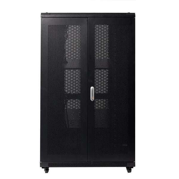 27RU 800mm Wide x 1000mm Deep Server Rack with Bi-Fold Mesh Doors Deals499