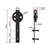 2M Big Spoke Wheel Sliding Barn Door Hardware Deals499