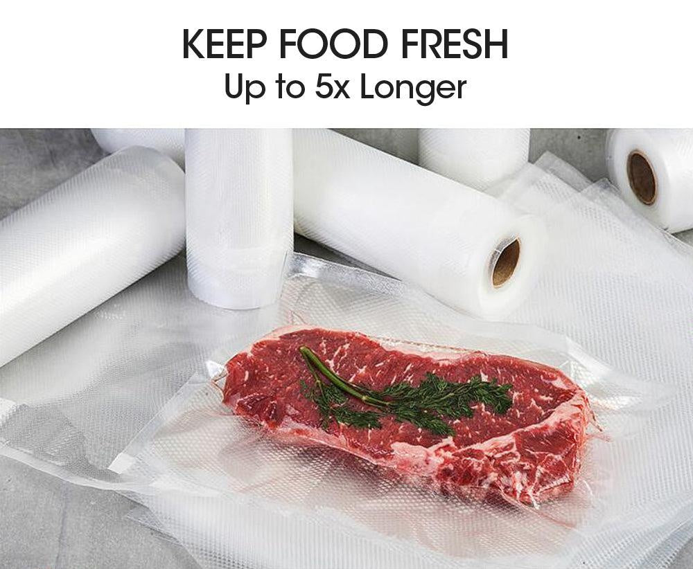 3x Vacuum Food Sealer Bag Bags Foodsaver Storage Saver Seal Commercial Heat Roll Deals499