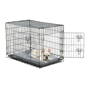 PaWz Pet Dog Cage Crate Metal Carrier Portable Kennel With Bed 30" Deals499
