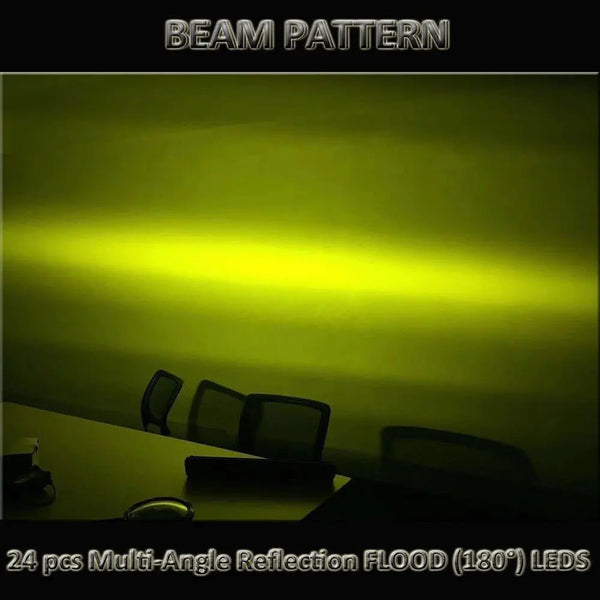 2x 5inch Flood LED Light Bar Offroad Boat Work Driving Fog Lamp Truck Yellow Deals499