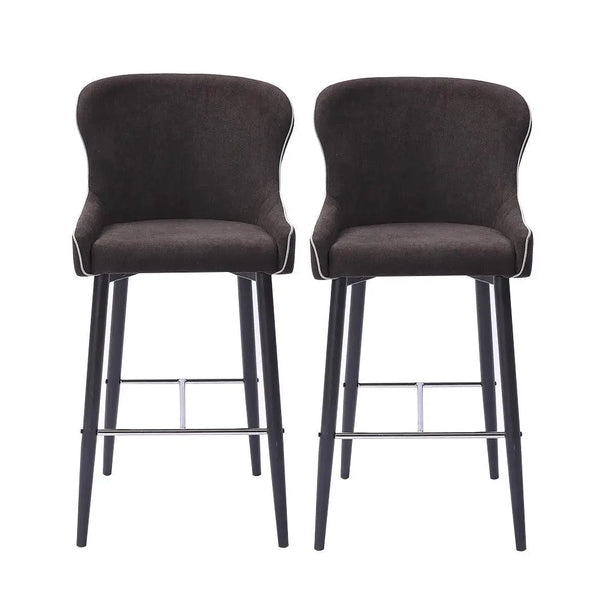 2x Bar Stools Stool Kitchen Dining Chair Chairs Metal Industrial Barstools Deals499