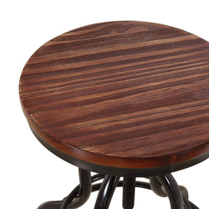 2x Bar Stools Stool Swivel Gas Lift Kitchen Wooden Dining Chair Chairs Barstools Deals499