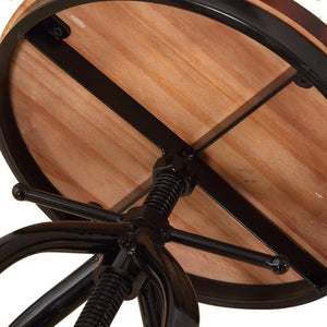 2x Bar Stools Stool Swivel Gas Lift Kitchen Wooden Dining Chair Chairs Barstools Deals499